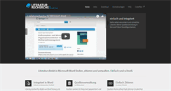 Desktop Screenshot of literaturrecherche.net